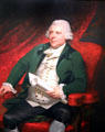 Portrait of Sir Richard Arkwright by Mather Brown at New Britain Museum of American Art. New Britain, CT.