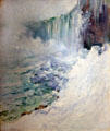 Niagara Falls in Winter by John Henry Twachtman at New Britain Museum of American Art. New Britain, CT.