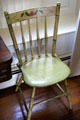 Stenciled side chair at Dr. Hezekiah Chaffee House. Windsor, CT.