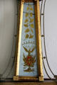 American Eagle details of Banjo clock at Oliver Ellsworth Homestead Museum. Windsor, CT.