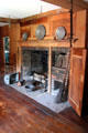 Original kitchen fireplace at Phelps-Hathaway House. Suffield, CT.
