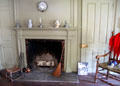 Parlor fireplace at Phelps-Hathaway House. Suffield, CT.