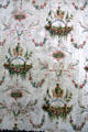 Wallpaper details in bedroom at Phelps-Hathaway House. Suffield, CT.