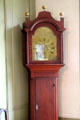 Tall clock by Daniel Burnap of East Windsor, CT at Silas Deane House. Wethersfield, CT.