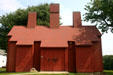 Blacksmith shop designed by David Boothe to have 44 sides. Stratford, CT.