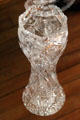 Cut glass vase made in Deep River at Deep River Museum. Deep River, CT.