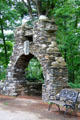 Fanciful gate at Gillette Castle State Park. East Haddam, CT.