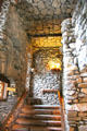 Stone staircase at Gillette Castle State Park. East Haddam, CT.