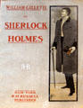 Cover art of William Gillette as Sherlock Holmes by Pamela Colman Smith at Gillette Castle State Park. East Haddam, CT.