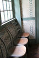 Stenciled chairs at Thankful Arnold House. Haddam, CT.