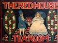 Sign of The Red House Tea Room which once operated in Thankful Arnold House. Haddam, CT.
