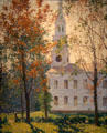 Village Church painting by Everett L. Warner at Florence Griswold Museum. Old Lyme, CT.