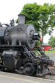 Nose of steam locomotive 3025 at Essex Steam Train. Essex, CT.