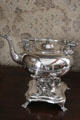 Silver teapot at Denison Homestead Museum. Stonington, CT.