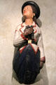 Woman with binoculars figurehead at Mystic Seaport art museum. Mystic, CT.