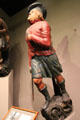 Scotsman figurehead from ship Donald McKay at Mystic Seaport art museum. Mystic, CT.