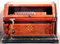 Portable Concert Roller Organ made by G.H.W. Bates & Co. at Mystic Seaport. Mystic, CT.