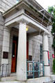 Portico of Robert Mills' New London U.S. Custom House. New London, CT.