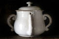 Ceramic posset pot at Joshua Hempstead House. New London, CT.