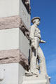Sailor statue on New London Civil War Memorial. New London, CT.