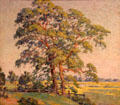 Pepperidge Trees painting by William Chadwick of Old Lyme art colony at Mattatuck Museum. Waterbury, CT.