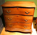 Chest of drawers attrib. to Bates How of Canaan, CT at Mattatuck Museum. Waterbury, CT.