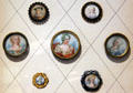 Antique buttons in Button Gallery at Mattatuck Museum. Waterbury, CT.