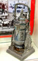 Tilting hot water kettle given Danbury, CT fire department at Danbury Museum & Historical Society. Danbury, CT.