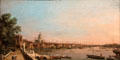 Thames from Terrace of Somerset House toward St. Paul's painting by Canaletto at Yale Center for British Art. New Haven, CT.