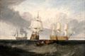 The Victory Returning from Trafalgar, in Three Positions painting by Joseph Mallord William Turner at Yale Center for British Art. New Haven, CT.