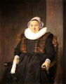 Portrait of elderly woman by Frans Hals of Netherlands at Yale University Art Gallery. New Haven, CT.