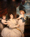 Portrait of Jane, Countess of Harrington with her Sons by Sir Joshua Reynolds of England at Yale University Art Gallery. New Haven, CT.