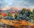 Mount Sainte-Victoire painting by Pierre-Auguste Renoir of France at Yale University Art Gallery. New Haven, CT.