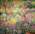 Artist's Garden in Giverny painting by Claude Monet of France at Yale University Art Gallery. New Haven, CT.
