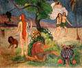 Paradise Lost painting by Paul Gauguin at Yale University Art Gallery. New Haven, CT.