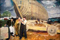 Builders of Ships painting by George Bellows at Yale University Art Gallery. New Haven, CT.