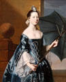 Mrs. Benjamin Pickman portrait by John Singleton Copley at Yale University Art Gallery. New Haven, CT.