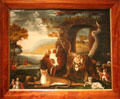 Peaceable Kingdom & Penn's Treaty painting by Edward Hicks at Yale University Art Gallery. New Haven, CT.