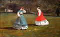 Game of Croquet painting by Winslow Homer at Yale University Art Gallery. New Haven, CT.