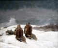 Below Zero painting by Winslow Homer at Yale University Art Gallery. New Haven, CT.