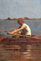 John Biglin in a Single Scull painting by Thomas Eakins at Yale University Art Gallery. New Haven, CT.