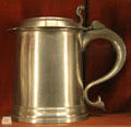 Pewter tankard by Frederick Bassett of Hartford, CT at Yale University Art Gallery. New Haven, CT
