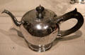 Silver teapot by Jacob Hurd of Boston, MA at Yale University Art Gallery. New Haven, CT