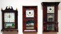 Shelf clocks from CT by Eli Terry & William L. Gilbert at Yale University Art Gallery. New Haven, CT.