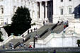 Capitol Building steps. Washington, DC.