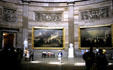 Paintings on walls of Capitol rotunda. Washington, DC.