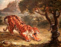 Tiger & Snake painting by Eugène Delacroix at Corcoran Gallery of Art. Washington, DC.