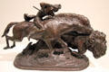 Indian Pursuing Buffalo bronze sculpture by Alexander Phimister Proctor at Corcoran Gallery of Art. Washington, DC.