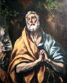 Repentant St. Peter painting by El Greco at The Phillips Collection. Washington, DC.
