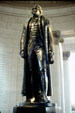 Thomas Jefferson sculpture in Jefferson Memorial. Washington, DC